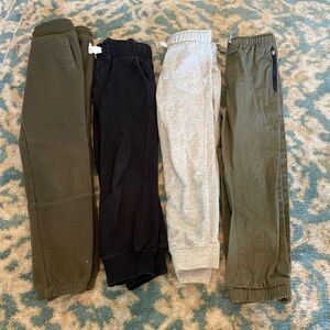 Carter's Olive, Black & Gray Kids Jogger Pants Set